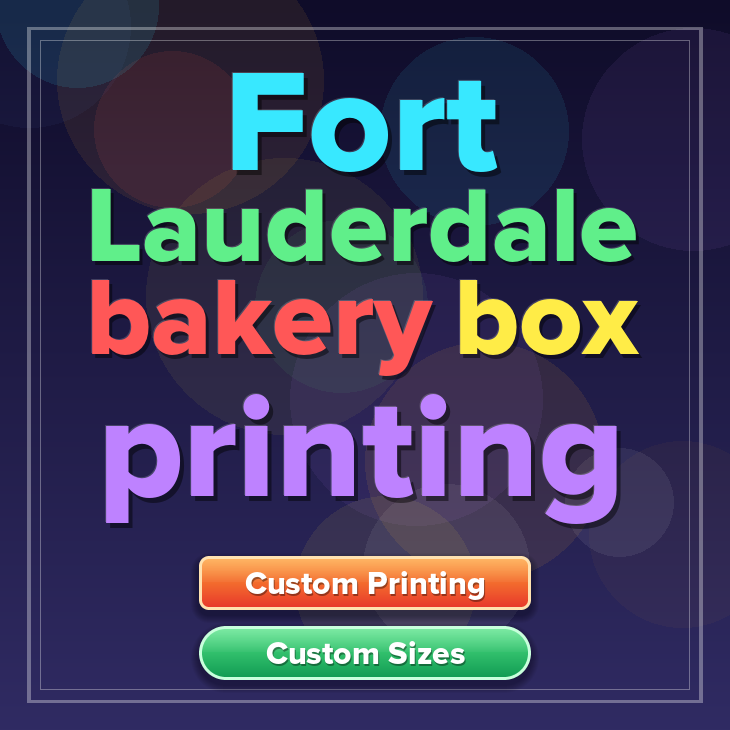 Fort Lauderdale bakery box printing