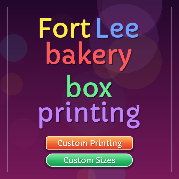 Fort Lee bakery box printing