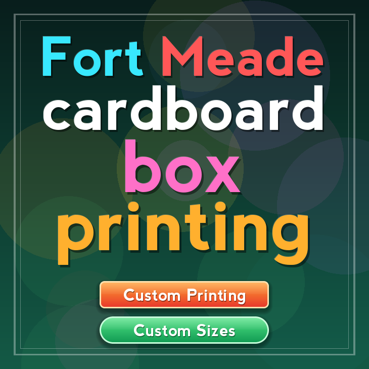 Fort Meade cardboard box printing