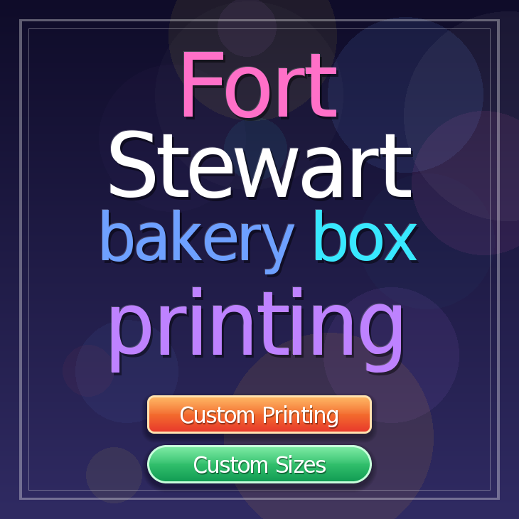 Fort Stewart bakery box printing