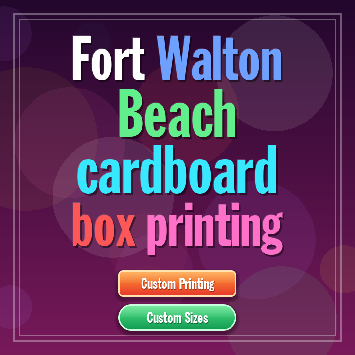 Fort Walton Beach cardboard box printing