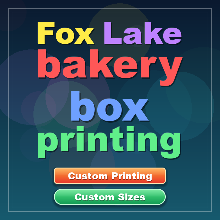 Fox Lake bakery box printing