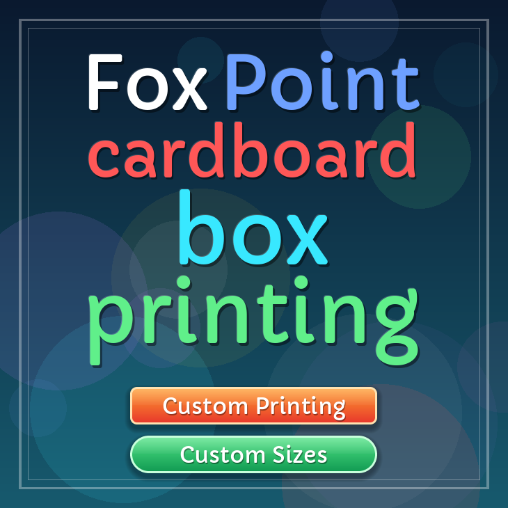 Fox Point cardboard box printing