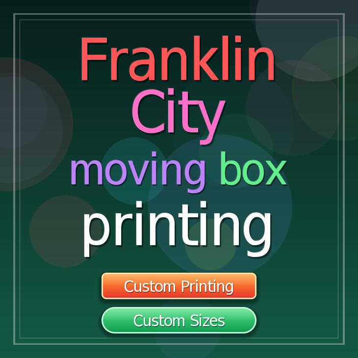 Franklin City moving box printing