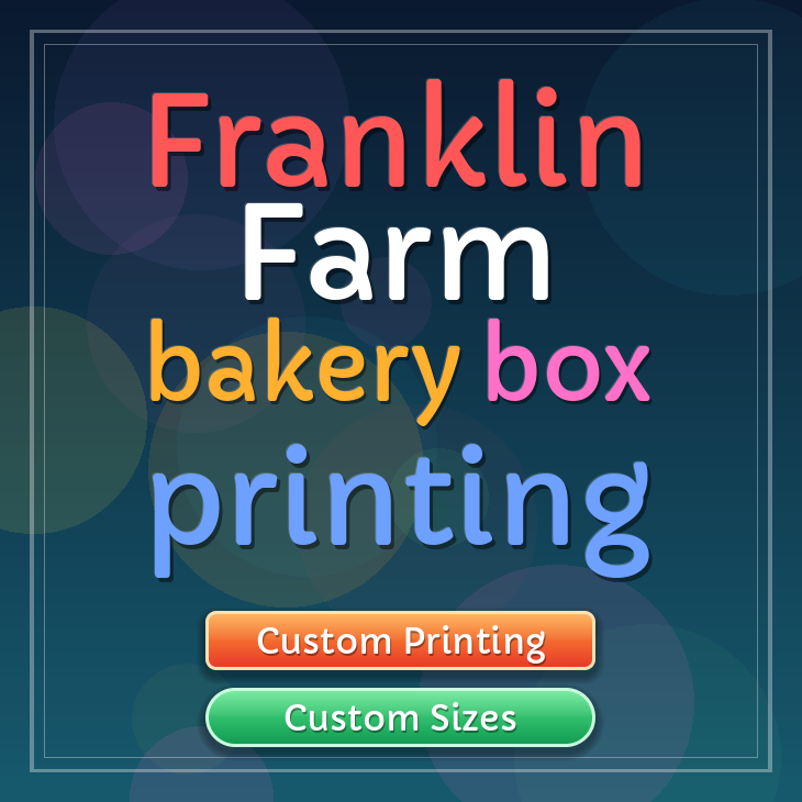 Franklin Farm bakery box printing