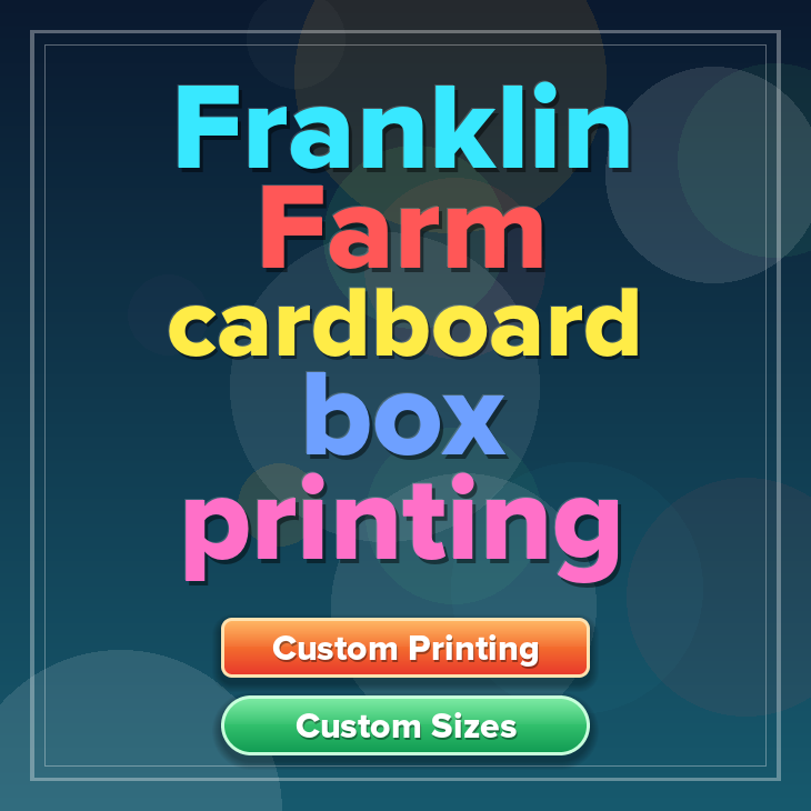 Franklin Farm cardboard box printing