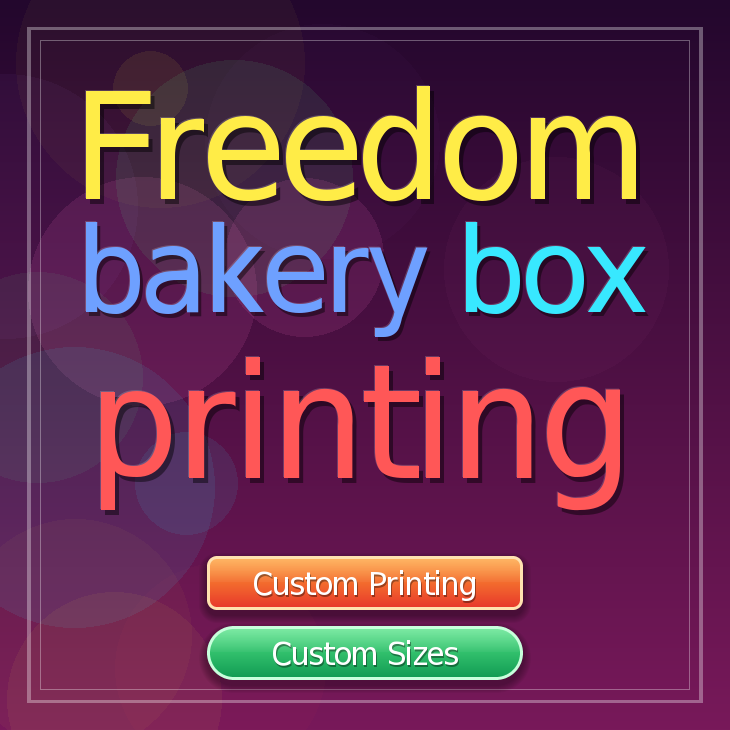 Freedom bakery box printing