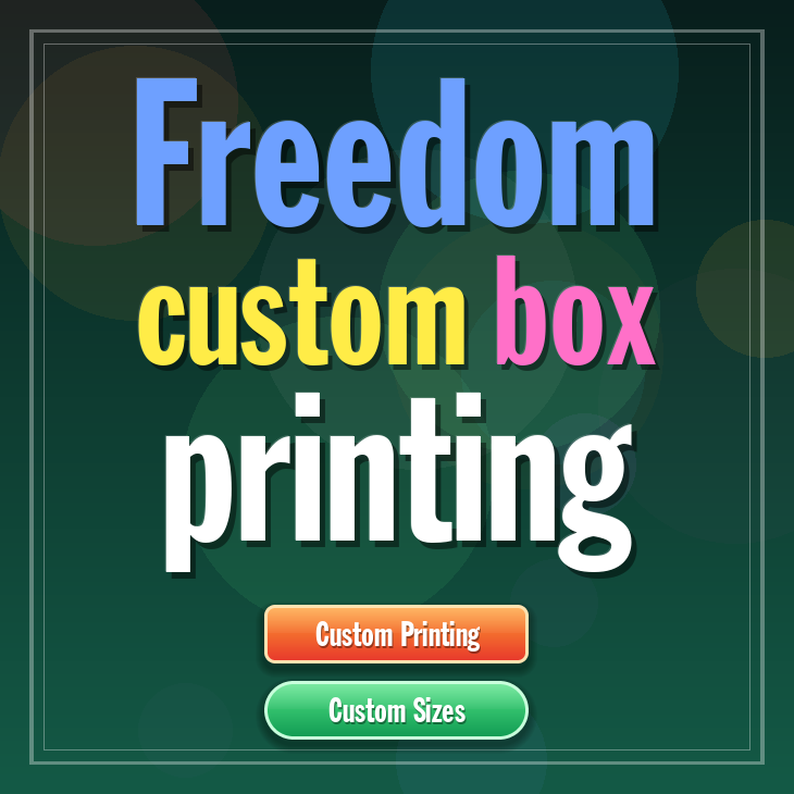 Freedom custom box printing