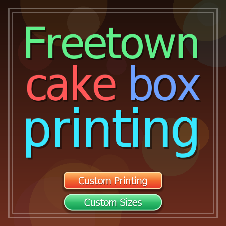 Freetown cake box printing