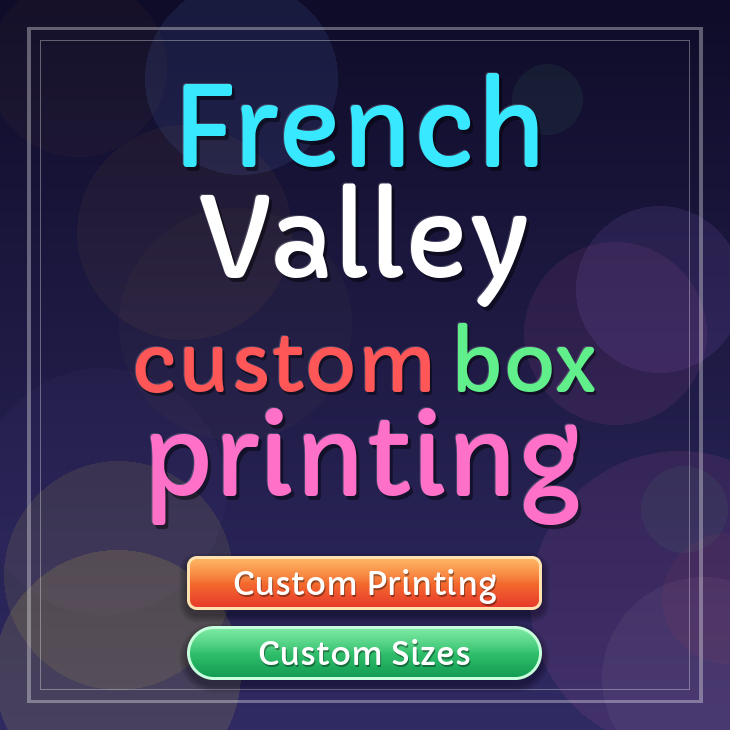 French Valley custom box printing