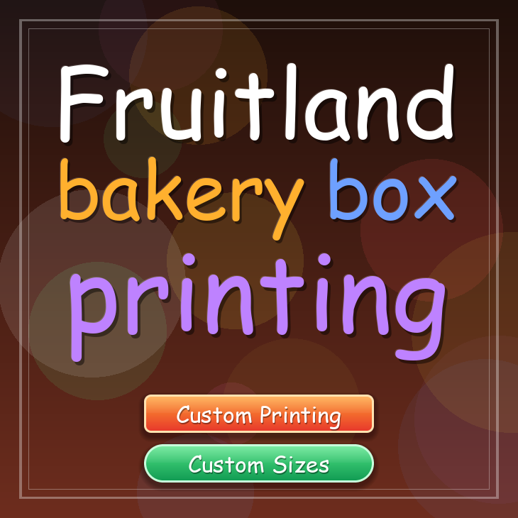 Fruitland bakery box printing
