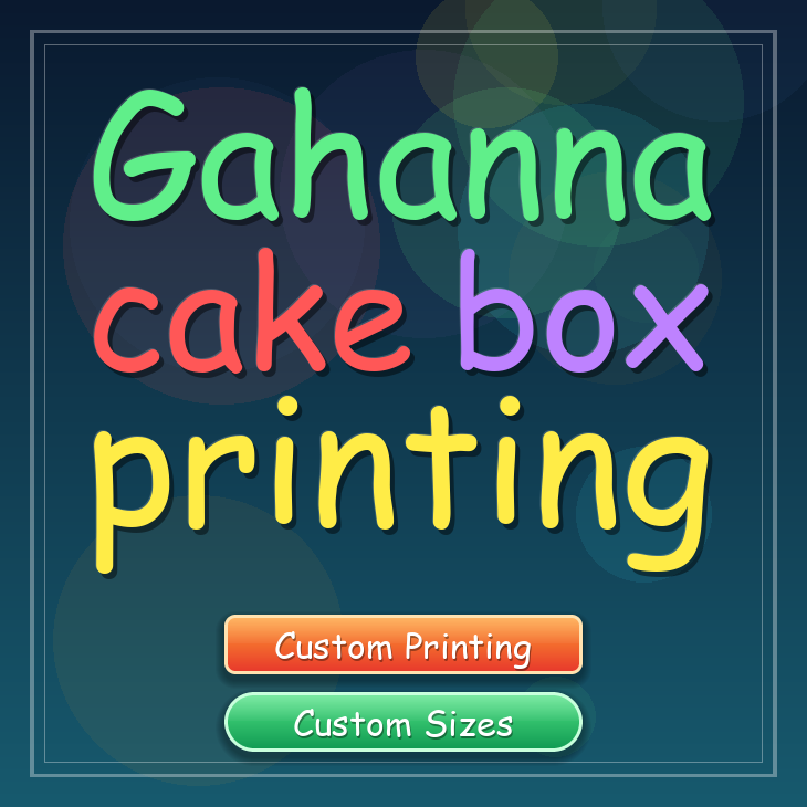 Gahanna cake box printing