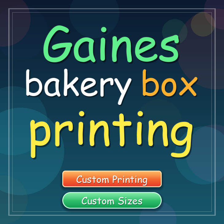 Gaines bakery box printing