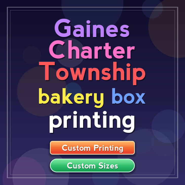 Gaines Charter Township bakery box printing