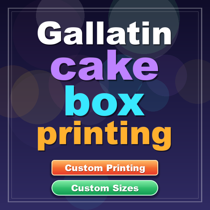 Gallatin cake box printing