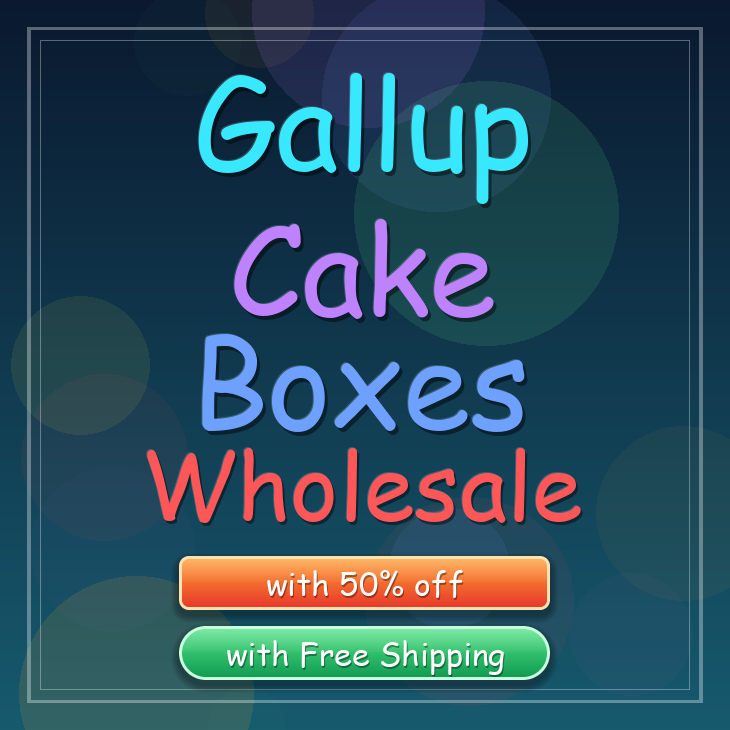 Gallup cake boxes