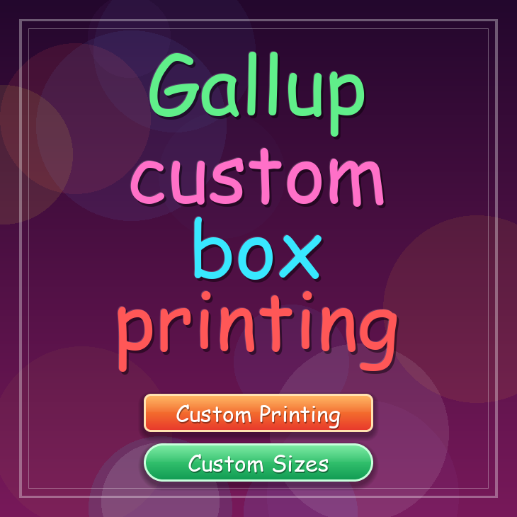 Gallup custom box printing