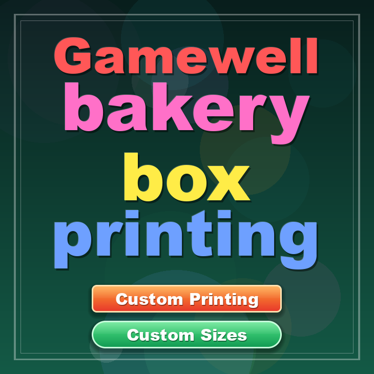 Gamewell bakery box printing
