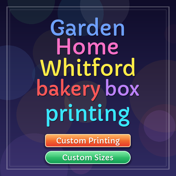 Garden Home Whitford bakery box printing