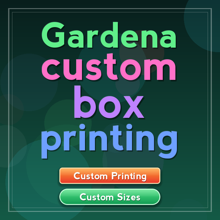 Gardena custom box printing