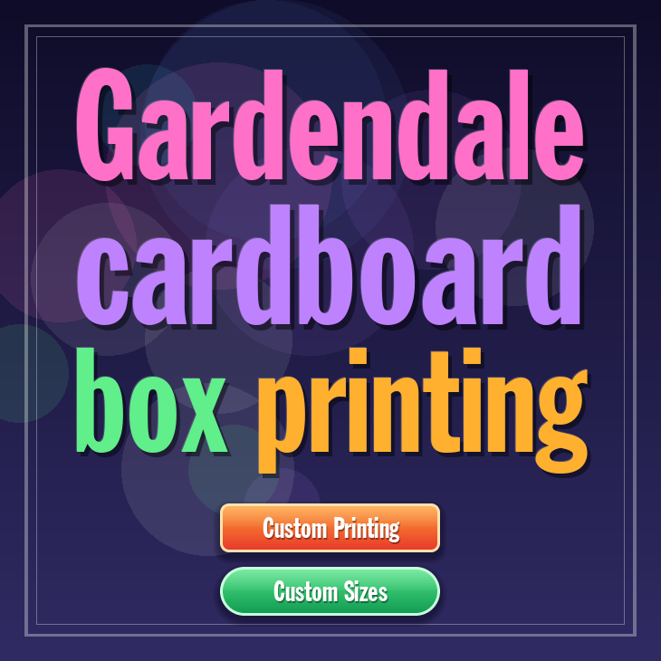 Gardendale cardboard box printing