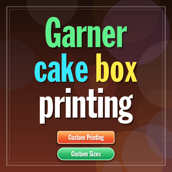 Garner cake box printing