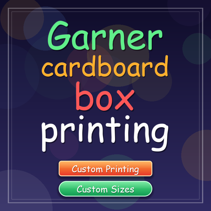 Garner cardboard box printing