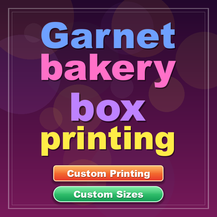 Garnet bakery box printing