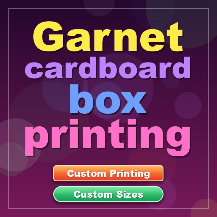 Garnet cardboard box printing
