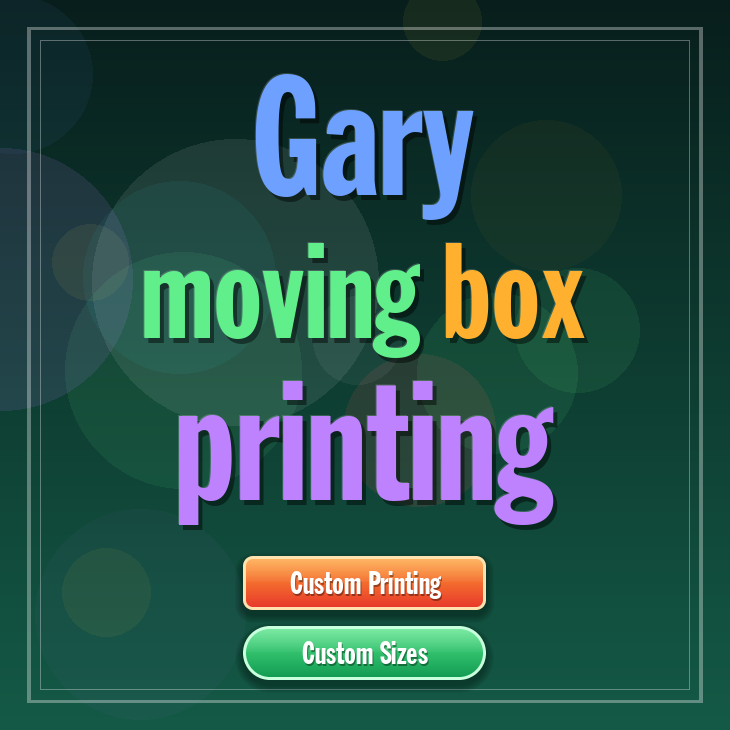 Gary moving box printing