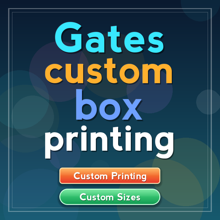 Gates custom box printing