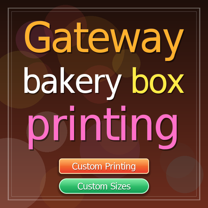 Gateway bakery box printing