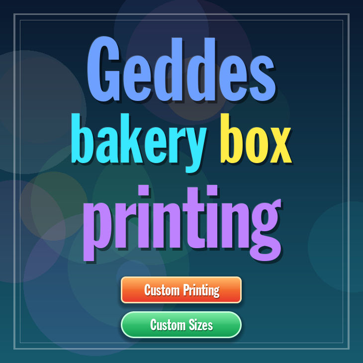 Geddes bakery box printing
