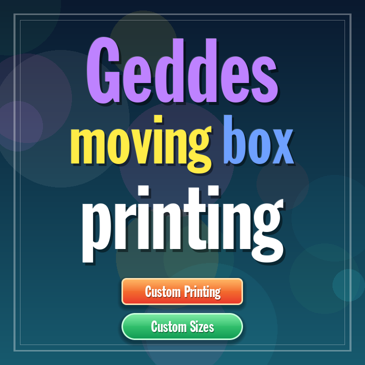 Geddes moving box printing