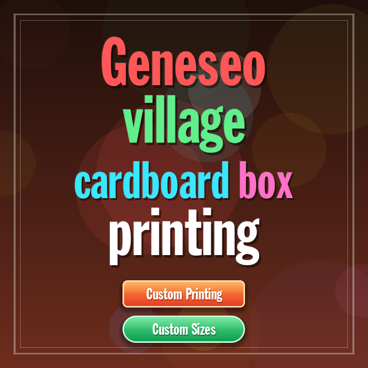 Geneseo village cardboard box printing