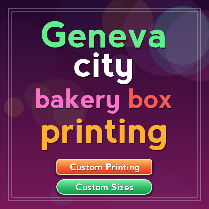 Geneva City bakery box printing