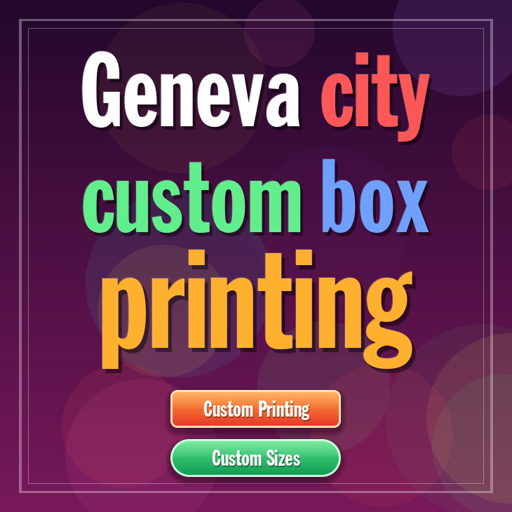 Geneva city custom box printing