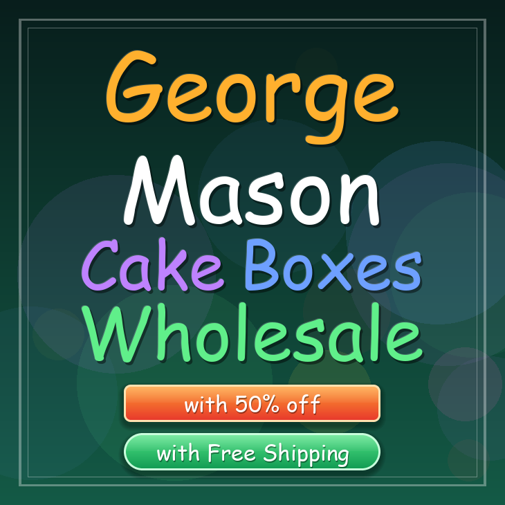 George Mason cake boxes