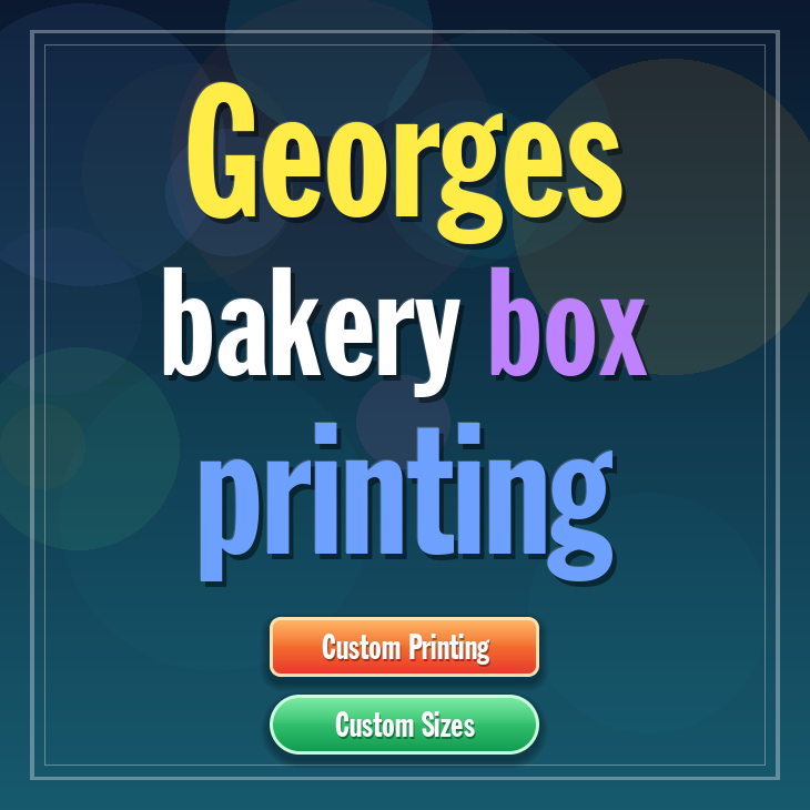 Georges bakery box printing