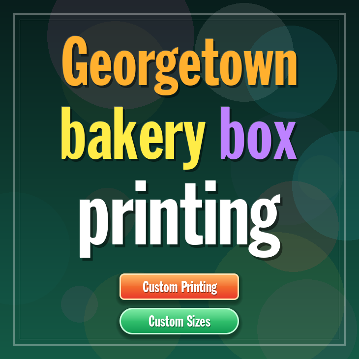 Georgetown bakery box printing