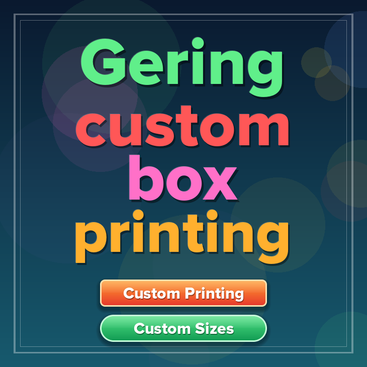 Gering custom box printing