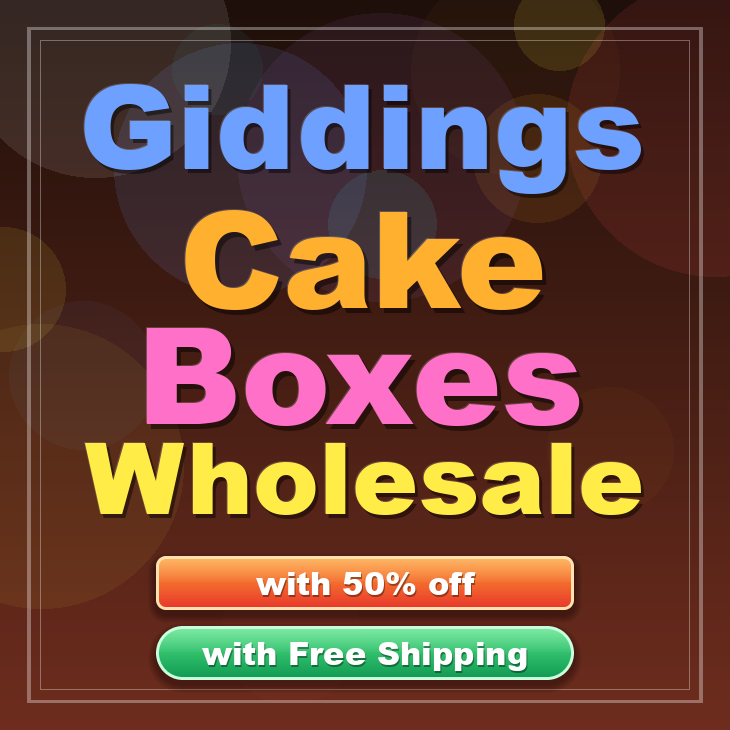 Giddings cake boxes
