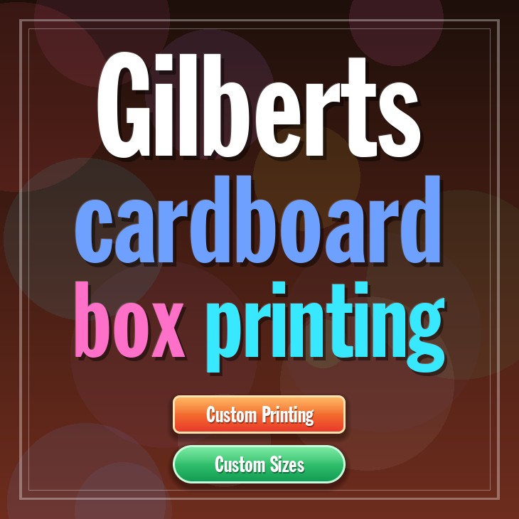 Gilberts cardboard box printing