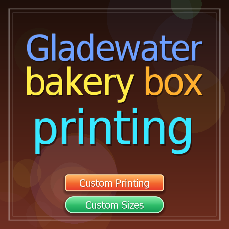 Gladewater bakery box printing