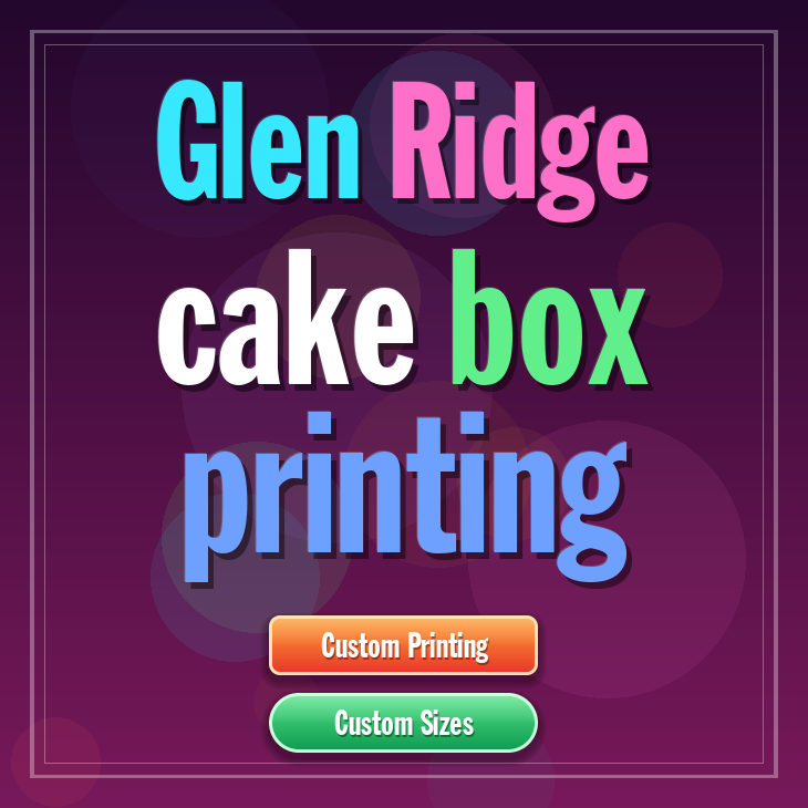 Glen Ridge cake box printing
