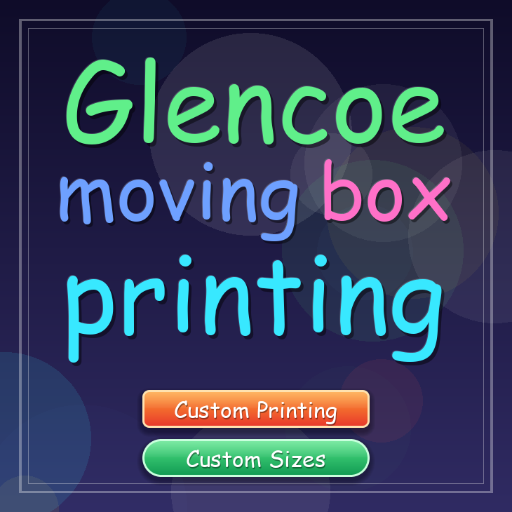 Glencoe moving box printing