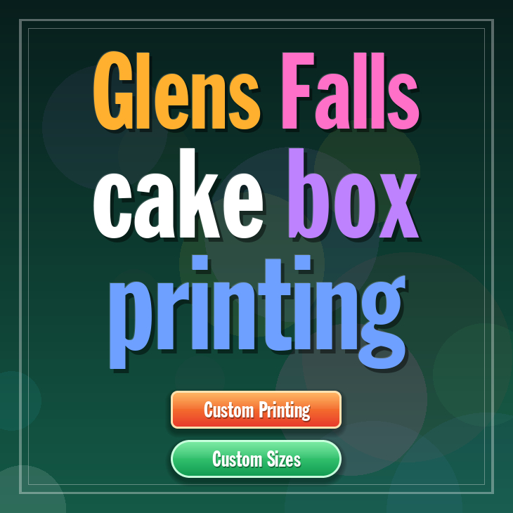 Glens Falls cake box printing