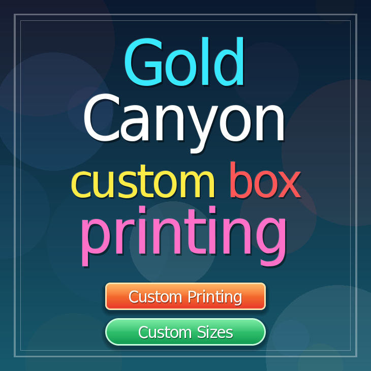 Gold Canyon custom box printing