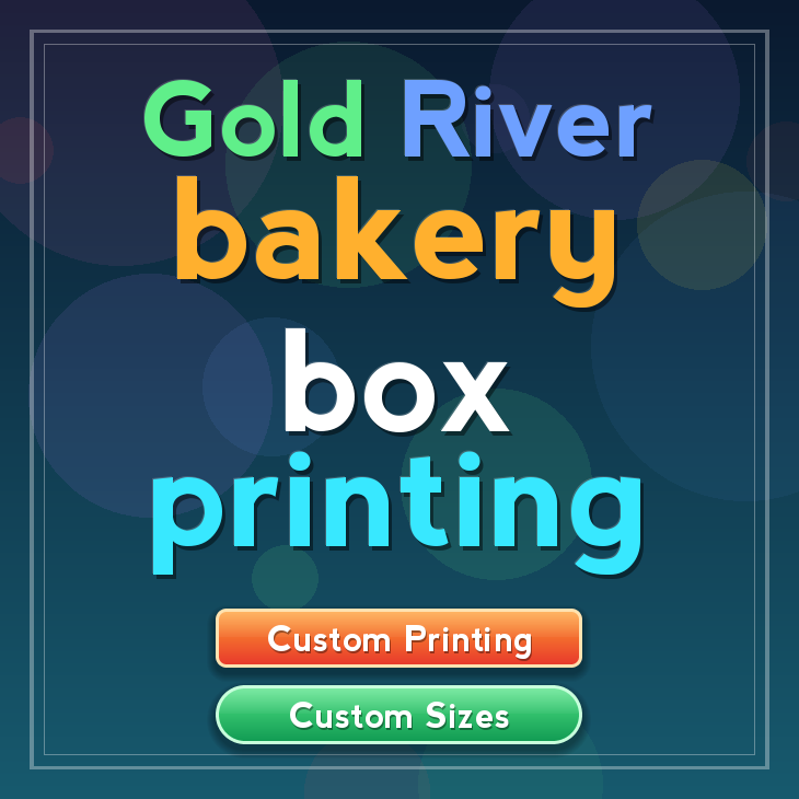 Gold River bakery box printing