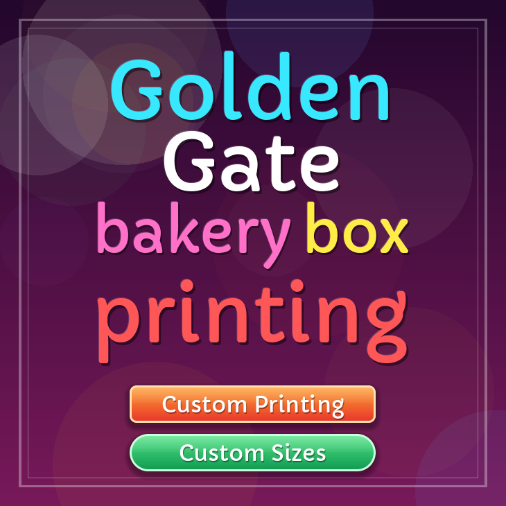 Golden Gate bakery box printing